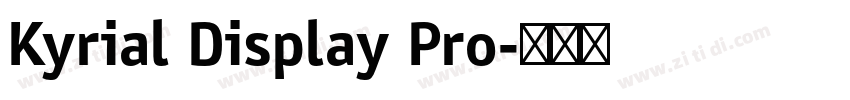 Kyrial Display Pro字体转换